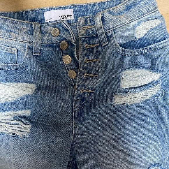 Verve size 24 distressed denim jeans , brand new never worn - Picture 1 of 2